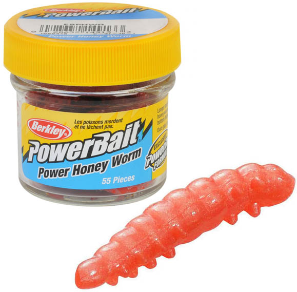 Berkley PowerBait® Power® Honey Worm Hot Orange 2.5 cm - TroutShop