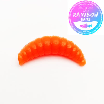 Rainbow Baits Larva 38 mm 6 Fluo Orange