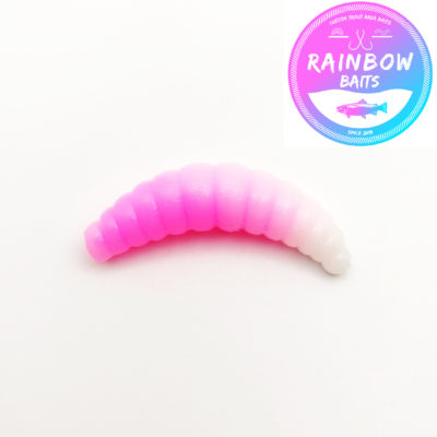 Rainbow Baits Larva 38 mm DC13 White/Bubblegum