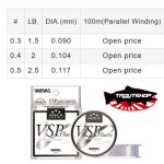 Varivas Super Trout Area VSP Fluorocarbon #0.5 100m 2.5lb 0.117mm