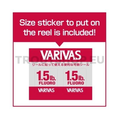 Varivas Super Trout Area VSP Fluorocarbon #0.5 100m 2.5lb 0.117mm