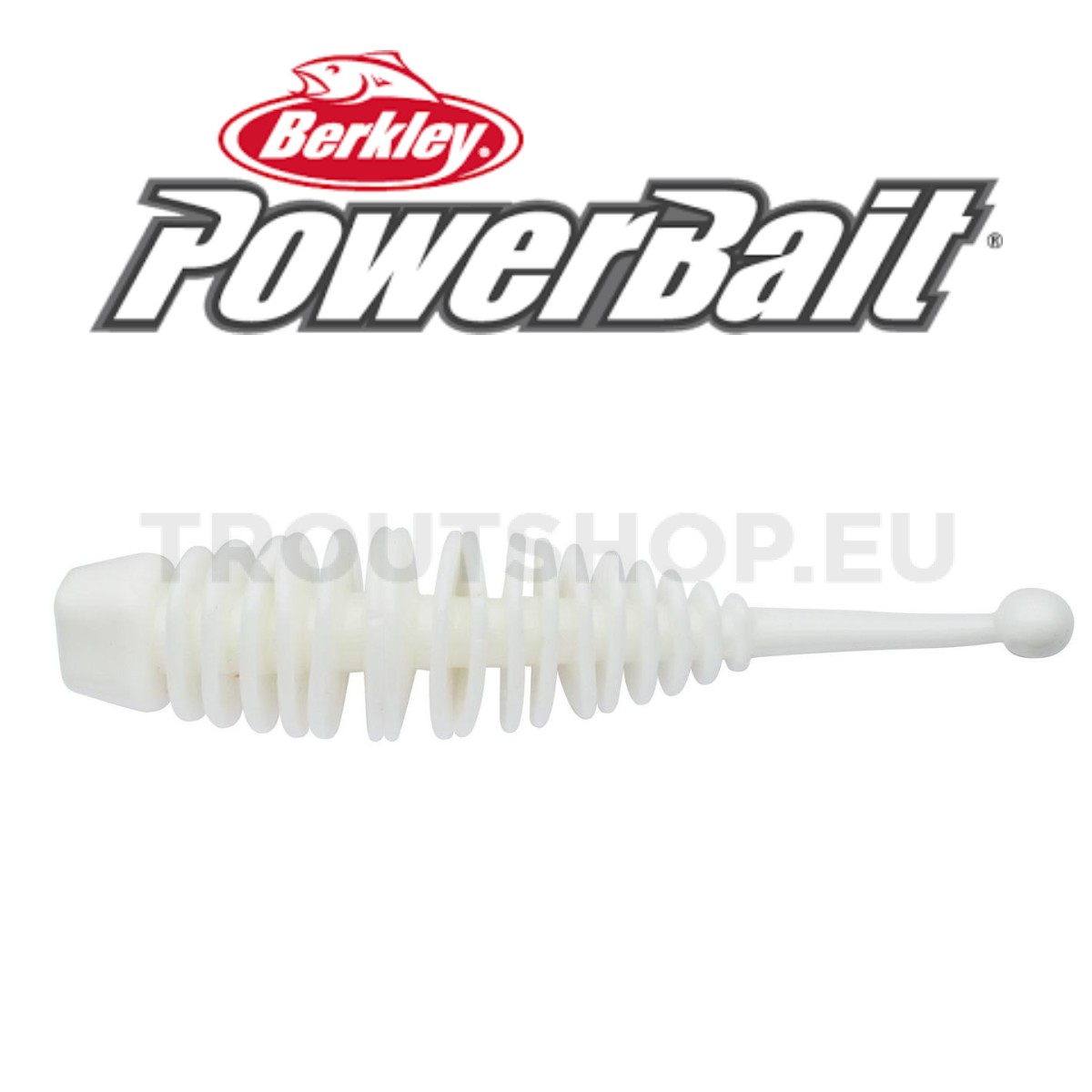 Berkley Powerbait Naiad – Garlic – 70mm – Milky White - TroutShop