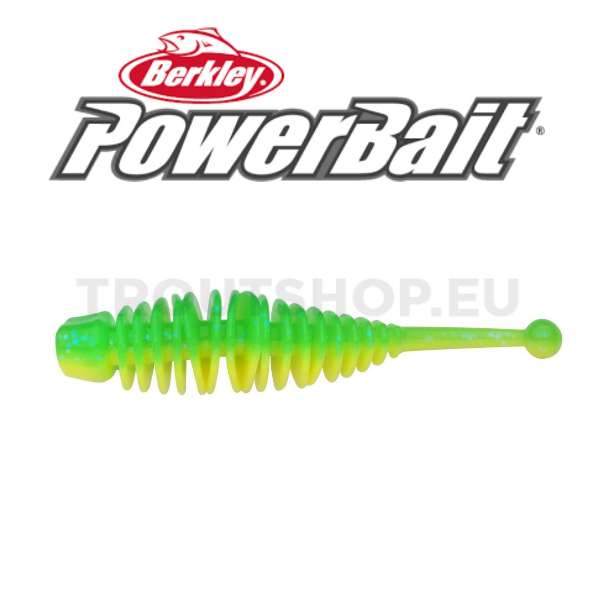Berkley Powerbait Naiad – Garlic – 70mm – Green Yellow - TroutShop