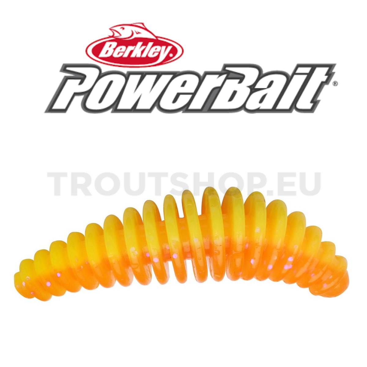 Berkley Powerbait Pupa – Garlic – 45mm – Orange / Yellow - TroutShop