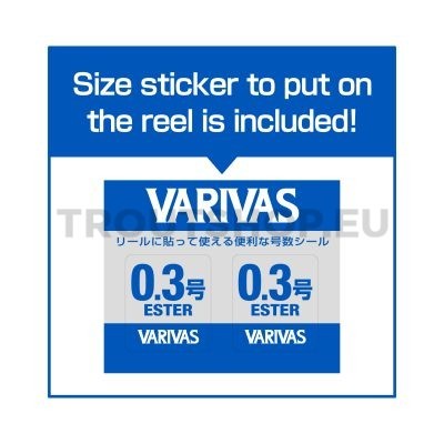 Varivas Super Trout Area Super Ester #0.3 140m 1.4lb 0.090mm - Neo Orange