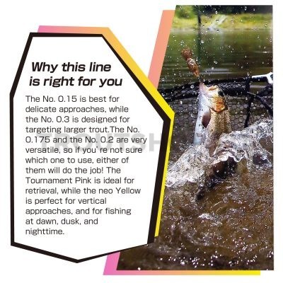 Varivas Super Trout Area PE X4 #0.15 75m 4lb - Tournament Pink