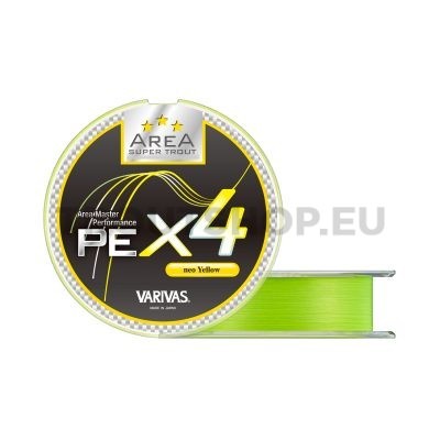 Varivas Super Trout Area PE X4 75m #0.15 4lb - Neo Yellow