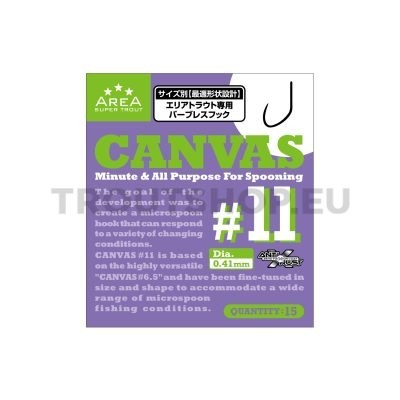 Varivas Super Trout Area Master Limited Tournament Hook Canvas #11