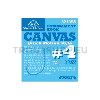 Varivas Super Trout Area Master Limited Tournament Hook Canvas #4