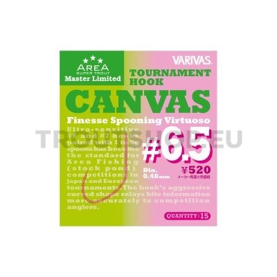 Varivas Super Trout Area Master Limited Tournament Hook Canvas #6.5