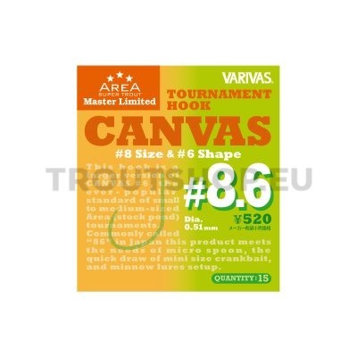 Varivas Super Trout Area Master Limited Tournament Hook Canvas #8.6